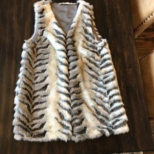 Faux fur vest